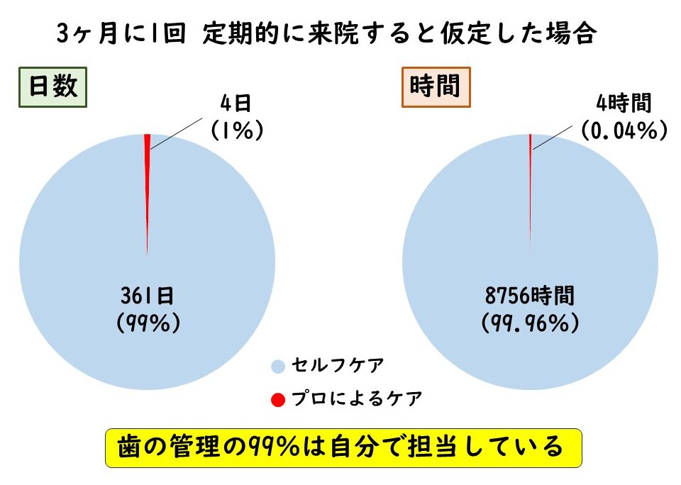セルフケアとプロケアの割合の図