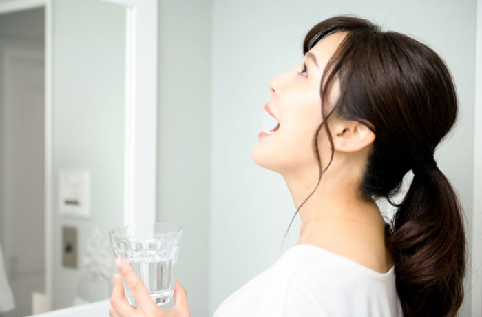 うがいのやり方