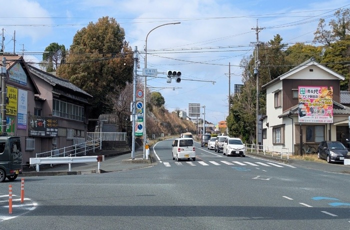 磐田原台地の上り坂