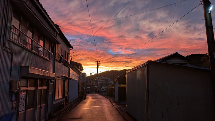 綺麗な夕焼けの写真